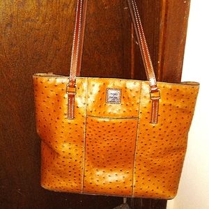 Dooney and bourke ostrich lexington shopper tote